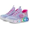 SKECHERS KIDS Infinite Heart Lights - Eternal Shimmer 303755L (Little Kid/Big Kid) | Sneakers & Athletic Shoes