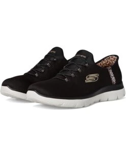 SKECHERS Summits Leopard Chic Hands Free Slip-INS | Sneakers & Athletic Shoes