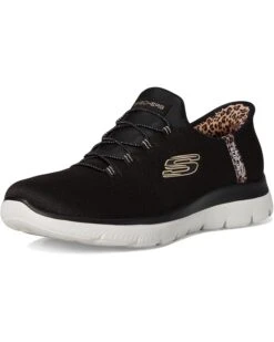 SKECHERS Summits Leopard Chic Hands Free Slip-INS | Sneakers & Athletic Shoes -The Modern Shoes 71rXsbwZ0GL. AC SR736920