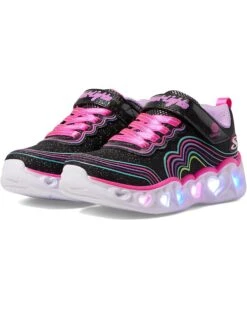SKECHERS KIDS Heart Lights - Retro Hearts 302689L (Little Kid/Big Kid) | Sneakers & Athletic Shoes